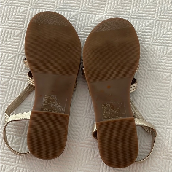 Steve Madden Gold Strappy Sandals - Picture 5 of 6